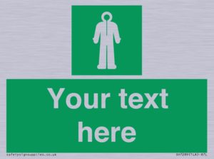 Custom sign safe condition Survival clothing